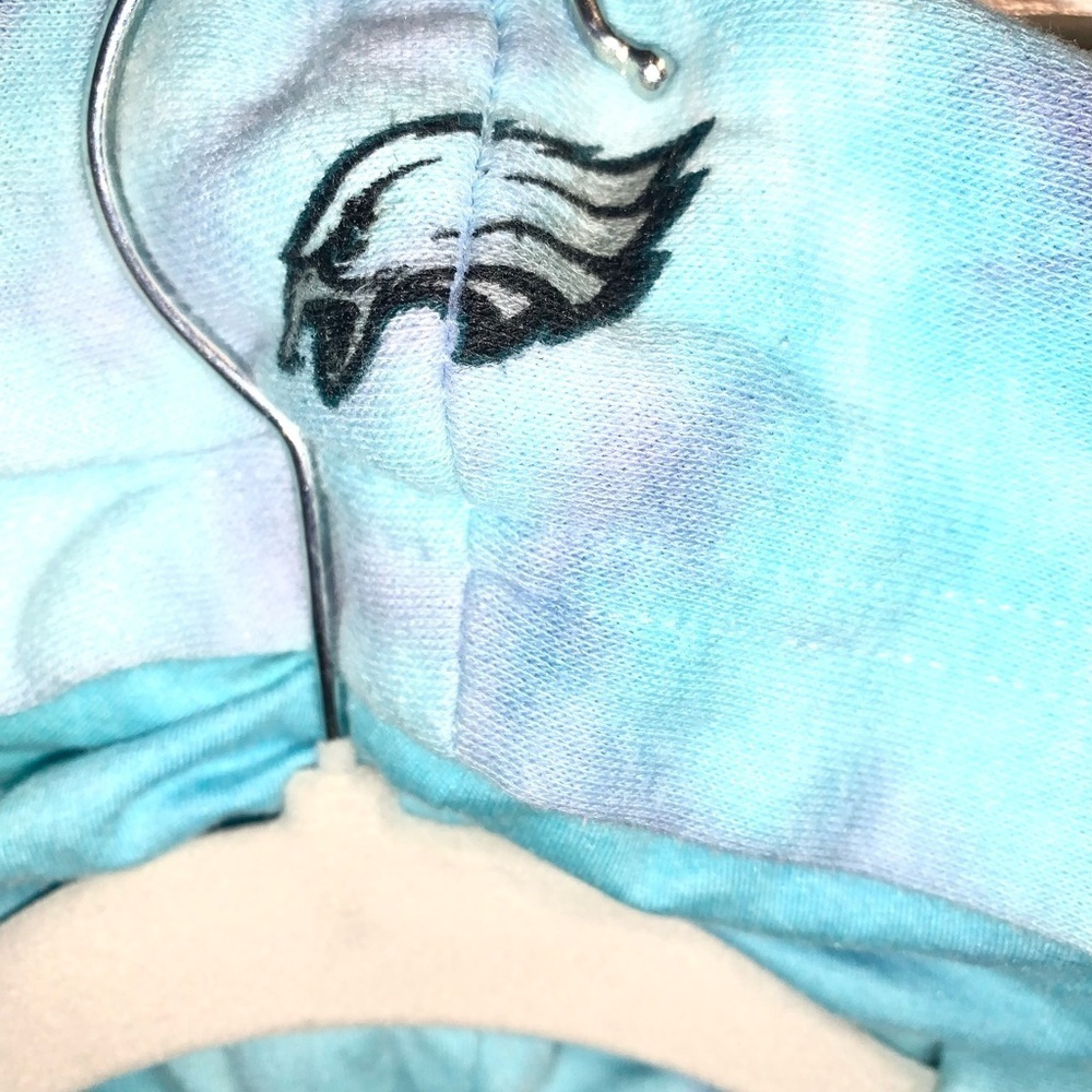 NFL Philadelphia Eagles Tie Dye Hoodie Blue Women’s Size Large - Picture 7 of 10